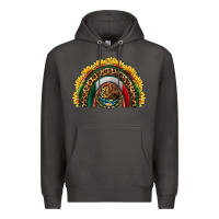Smoke mexico sunflower rainbow Premium Hoodie - HRA Design Shop