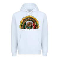 White mexico sunflower rainbow Premium Hoodie - HRA Design Shop