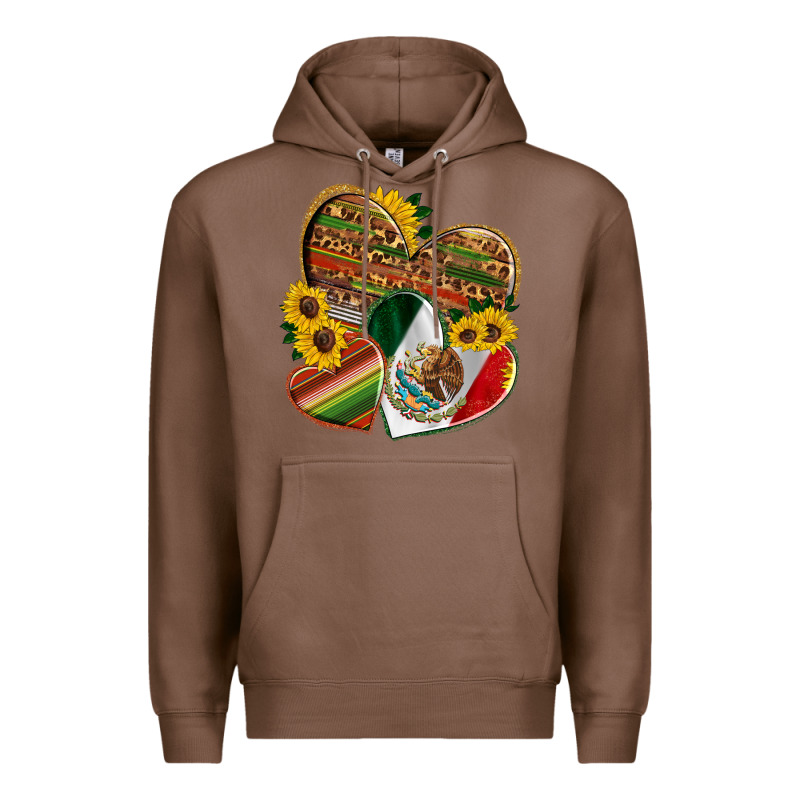 Mexico Heart And Sunflower Premium Hoodie by HRA Design Shop | Teevron