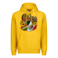 Lemon mexico heart and sunflower Premium Hoodie - HRA Design Shop