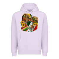 Lilac mexico heart and sunflower Premium Hoodie - HRA Design Shop