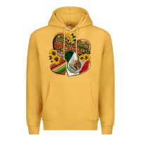 Mustard mexico heart and sunflower Premium Hoodie - HRA Design Shop