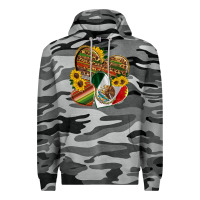 Slate Camo mexico heart and sunflower Premium Hoodie - HRA Design Shop