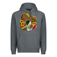Rock mexico heart and sunflower Premium Hoodie - HRA Design Shop