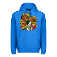 True Royal mexico heart and sunflower Premium Hoodie - HRA Design Shop
