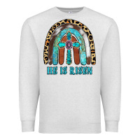 Oatmeal Heather He Is Risen Premium Sweatshirt - RanaPortraitStore