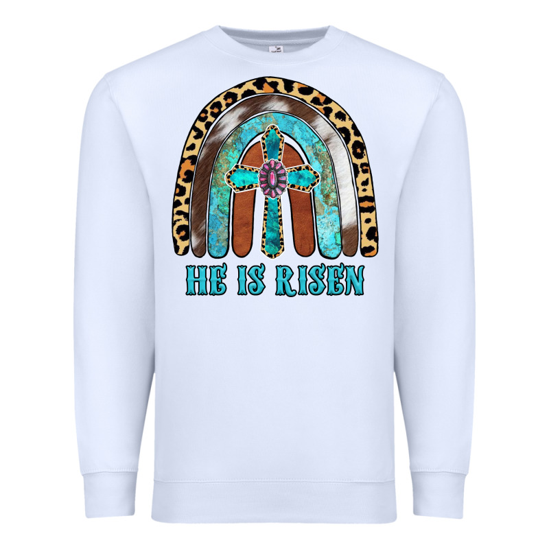 He Is Risen Premium Sweatshirt by RanaPortraitStore | Teevron