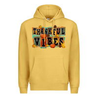 Antique Gold thankful vibes Premium Hoodie - FaDigitalArtStudio