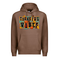 Chestnut thankful vibes Premium Hoodie - FaDigitalArtStudio