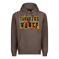 Coffee thankful vibes Premium Hoodie - FaDigitalArtStudio