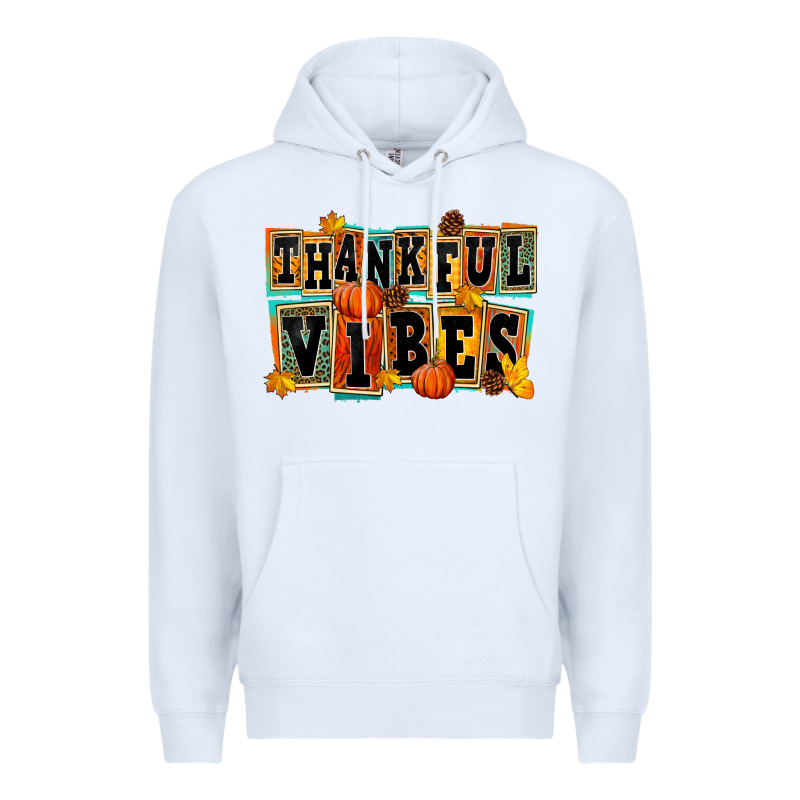 Thankful Vibes Premium Hoodie by FaDigitalArtStudio | Teevron