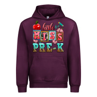 Mauve Wine little miss pre k Urban Hoodie - AdoDesignShop