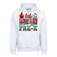 White little miss pre k Urban Hoodie - AdoDesignShop