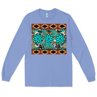 Colony Blue gemstone tumbler Long Sleeve Tee - BarkalooDesign