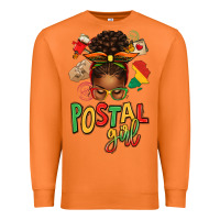 Carrot juneteenth afro messy bun postal girl Premium Sweatshirt - texasbilliewilder