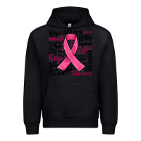 Black breast cancer ribbon Urban Hoodie - JahusDesignShop