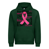 Forest Green breast cancer ribbon Urban Hoodie - JahusDesignShop