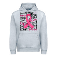Heather Grey breast cancer ribbon Urban Hoodie - JahusDesignShop