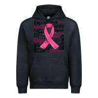 Navy breast cancer ribbon Urban Hoodie - JahusDesignShop