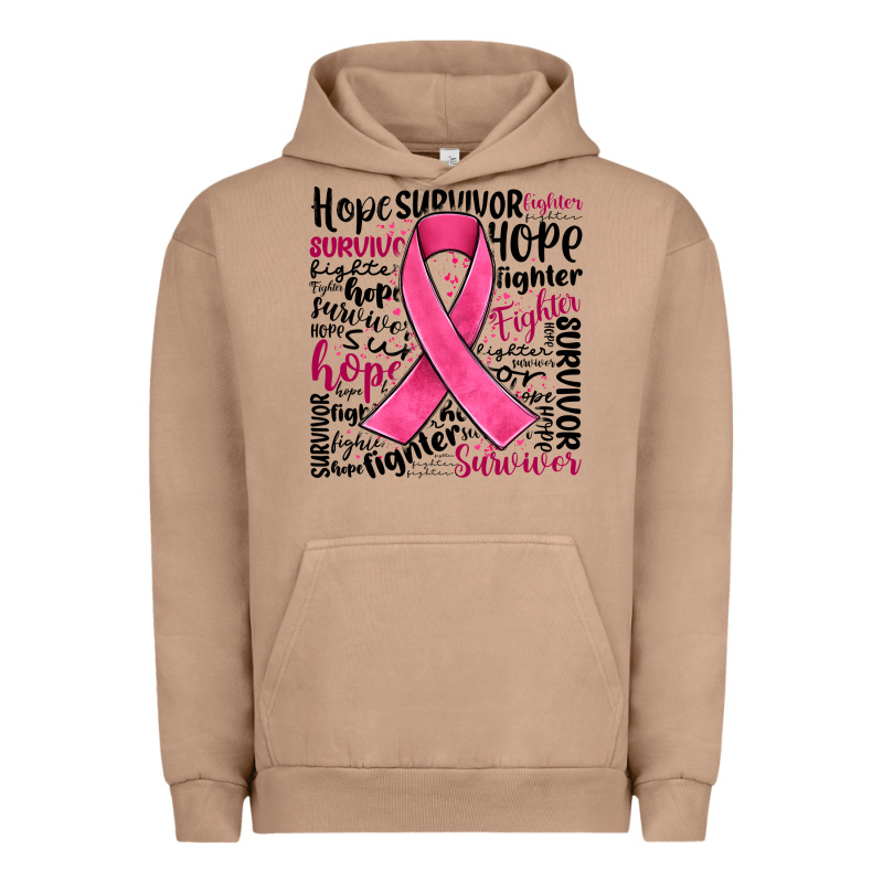 Breast Cancer Ribbon Urban Hoodie by JahusDesignShop | Teevron
