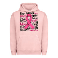 Pigment Salmon breast cancer ribbon Urban Hoodie - JahusDesignShop