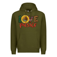 Army Green love mexico Premium Hoodie - HRA Design Shop