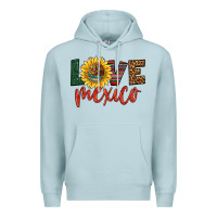 Blue Mist love mexico Premium Hoodie - HRA Design Shop