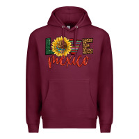Burgundy love mexico Premium Hoodie - HRA Design Shop