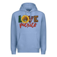 Colony Blue love mexico Premium Hoodie - HRA Design Shop