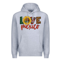 Heather Grey love mexico Premium Hoodie - HRA Design Shop