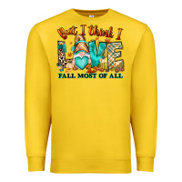 Lemon But i think i love Fall most of all gnome Premium Sweatshirt - RanaPortraitStore