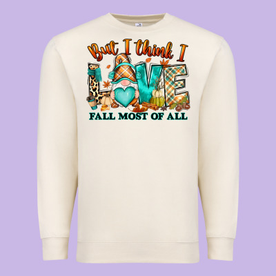 Premium Sweatshirt But i think i love Fall most of all gnome