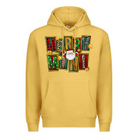 Antique Gold Christmas merry mini Premium Hoodie - FaDigitalArtStudio