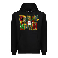 Black Christmas merry mini Premium Hoodie - FaDigitalArtStudio