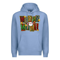 Colony Blue Christmas merry mini Premium Hoodie - FaDigitalArtStudio