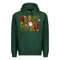 Sports Green Christmas merry mini Premium Hoodie - FaDigitalArtStudio