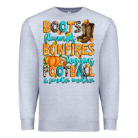 Heather Grey Boots flannels bonfires leggins American Football Premium Sweatshirt - RanaPortraitStore