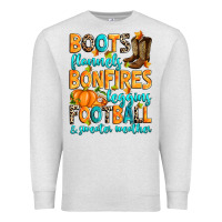 Oatmeal Heather Boots flannels bonfires leggins American Football Premium Sweatshirt - RanaPortraitStore