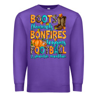 Purple Boots flannels bonfires leggins American Football Premium Sweatshirt - RanaPortraitStore