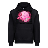 Black breast cancer volleyball Urban Hoodie - JahusDesignShop