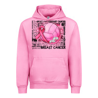 Fuchsia Pink breast cancer volleyball Urban Hoodie - JahusDesignShop