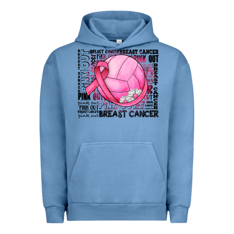Breast Cancer Volleyball Urban Hoodie by JahusDesignShop | Teevron