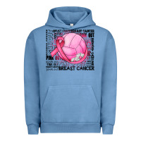 Pigment Pebble Blue breast cancer volleyball Urban Hoodie - JahusDesignShop