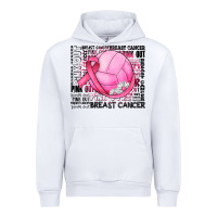 White breast cancer volleyball Urban Hoodie - JahusDesignShop