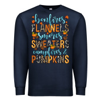 Navy Bonfires flannels Premium Sweatshirt - RanaPortraitStore