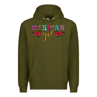 Army Green mexican girl Premium Hoodie - HRA Design Shop