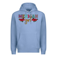 Colony Blue mexican girl Premium Hoodie - HRA Design Shop
