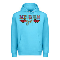 Ocean Blue mexican girl Premium Hoodie - HRA Design Shop