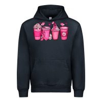 Navy breast cancer coffee cups Urban Hoodie - JahusDesignShop