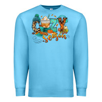 Ocean Blue Cozy season Fall Premium Sweatshirt - RanaPortraitStore